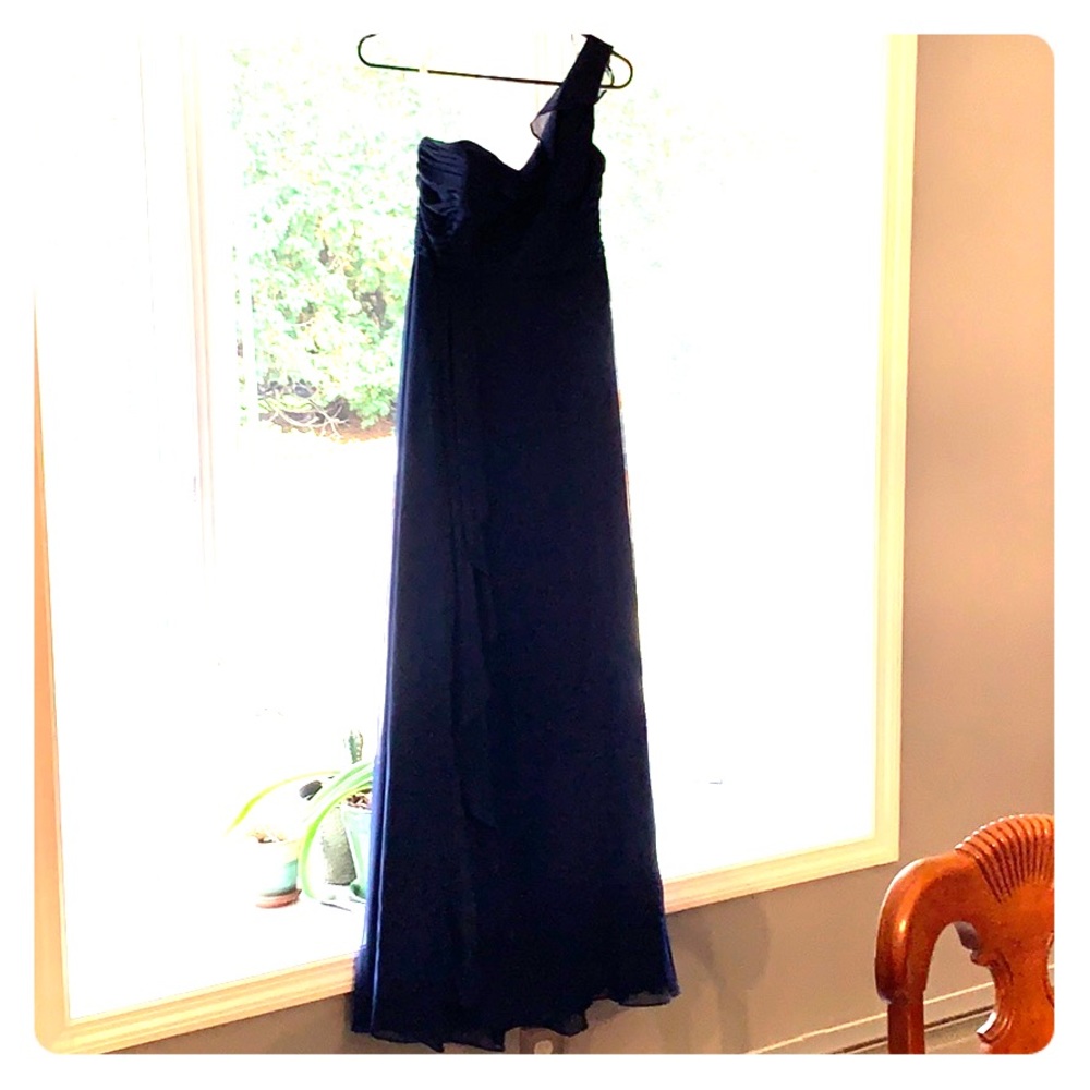 Navy long dress